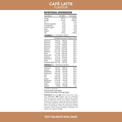 SlimFast Tasty Balanced Meal Café Latte Milkshake Multipack 6 x 325ml