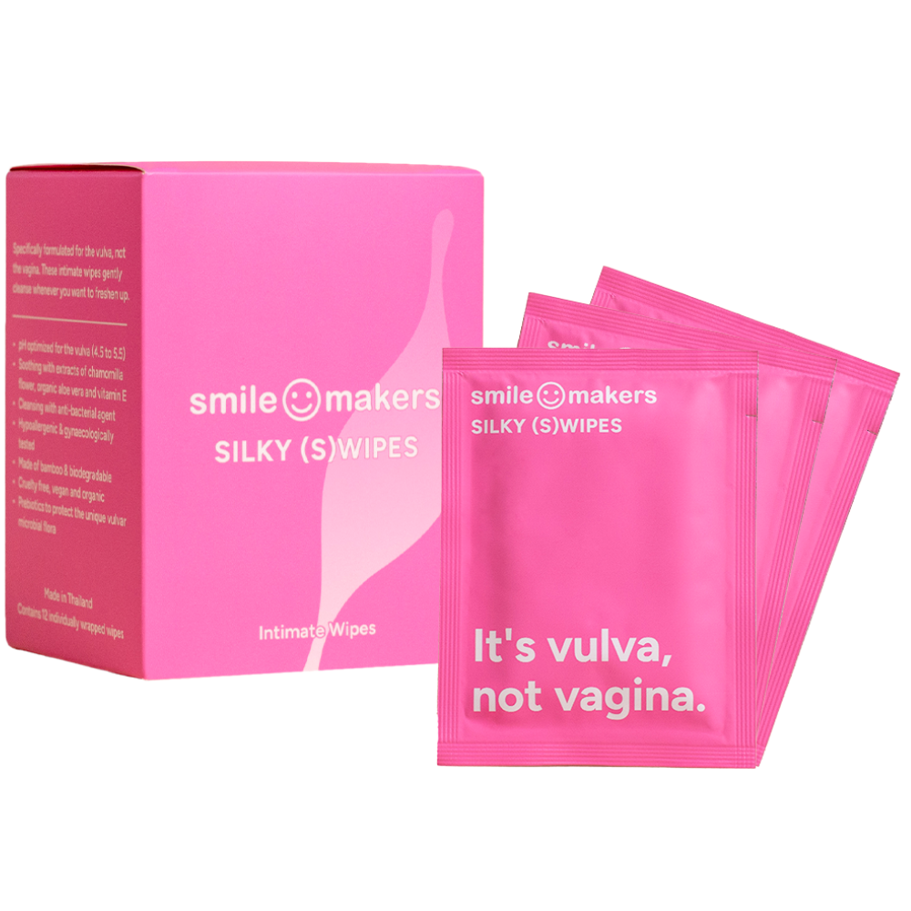 Smile Makers Silky Swipes Intimate Wipes x12