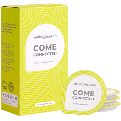 Smile Makers Come Connected Ultra-Thin Vegan Condoms x10