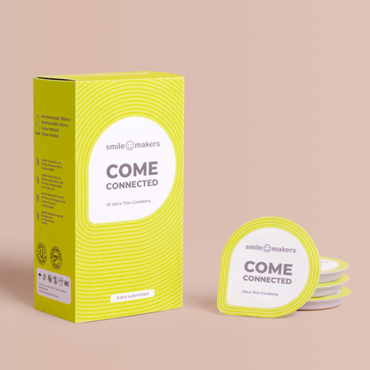 Smile Makers Come Connected Ultra-Thin Vegan Condoms x10