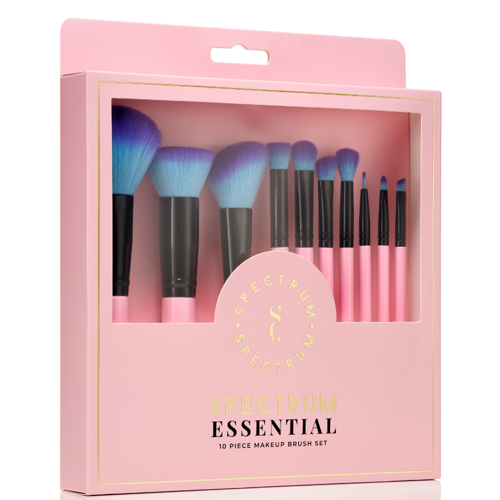 Spectrum Collections 10 Piece Pink Essential Brush Set