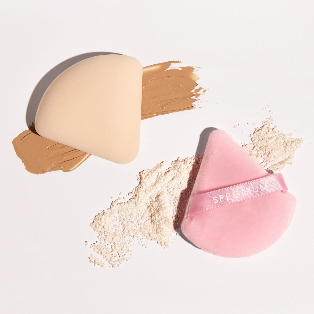 Spectrum Collections Pink Velour & Marble Rubycell Puffection Makeup Puff Duo