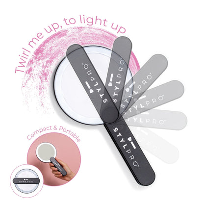 StylPro Twirl Me Up Compact LED Mirror