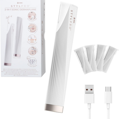 StylPro 2-In-1 Light Up Sonic Dermaplane & Trimmer