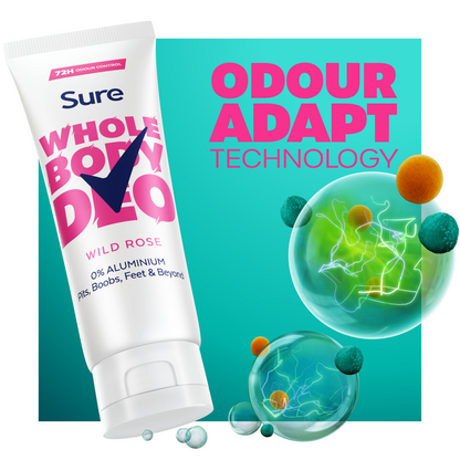 Sure Whole Body Deo 72h Wild Rose Deodorant Cream 75ml