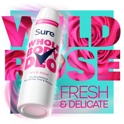 Sure Whole Body Deo 72h Wild Rose Deodorant Body Spray 150ml