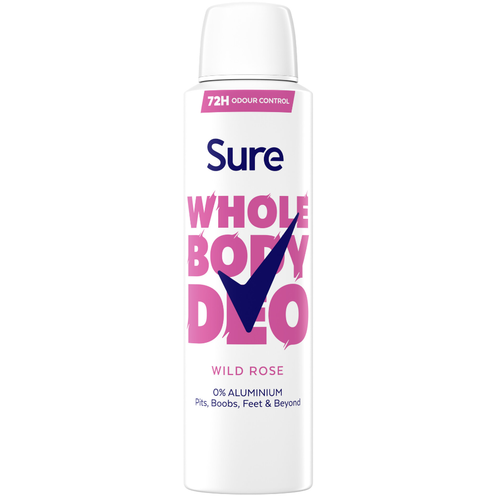Sure Whole Body Deo 72h Wild Rose Deodorant Body Spray 150ml