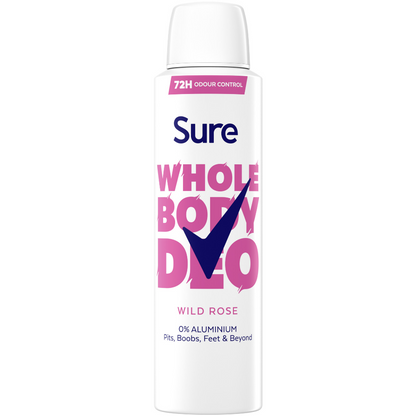 Sure Whole Body Deo 72h Wild Rose Deodorant Body Spray 150ml