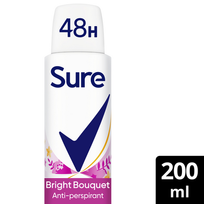 Sure Essential Protection 48h Bright Bouquet Anti-Perspirant Deodorant Spray 200ml