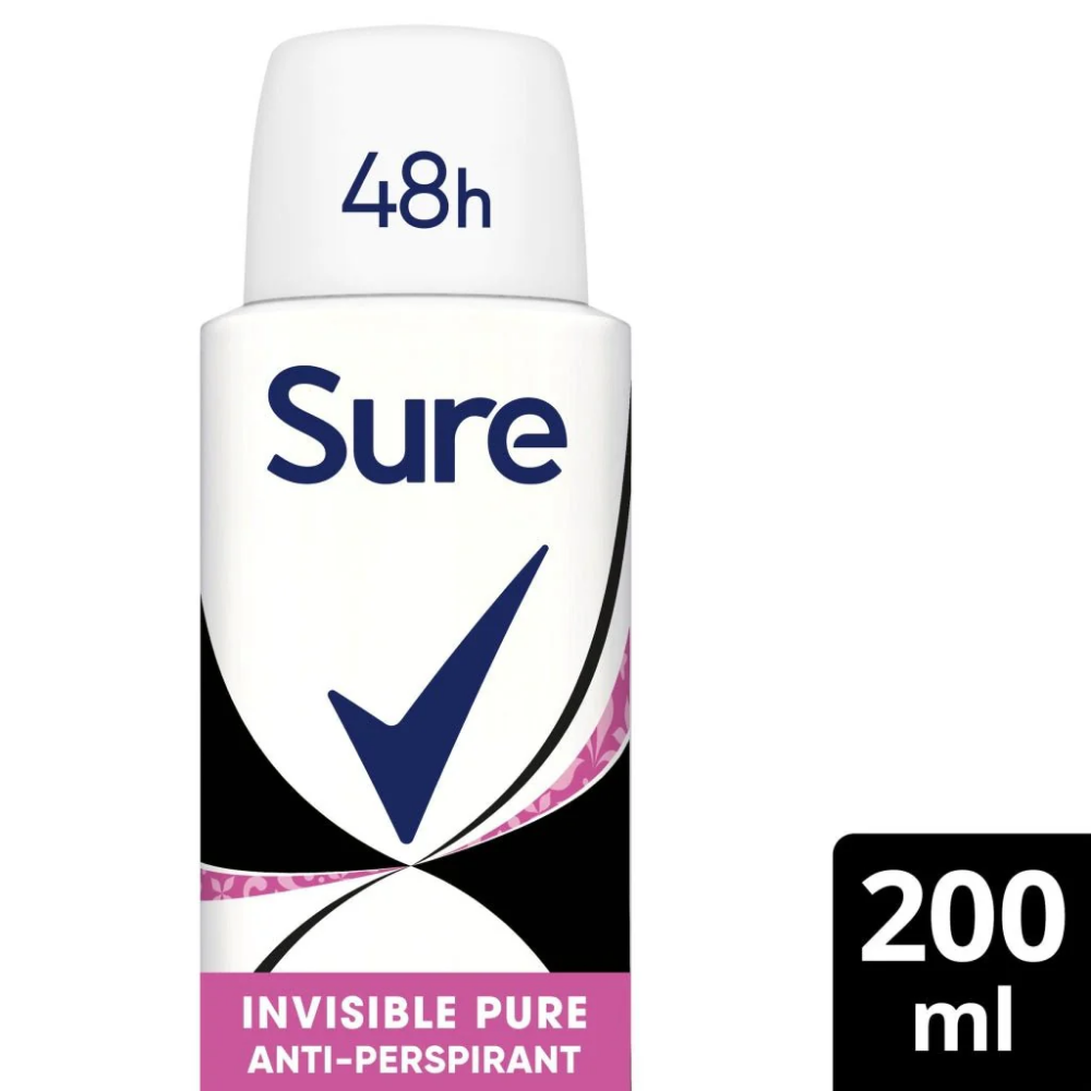 Sure Essential Protection 48h Invisible Pure Anti-Perspirant Deodorant Spray 200ml