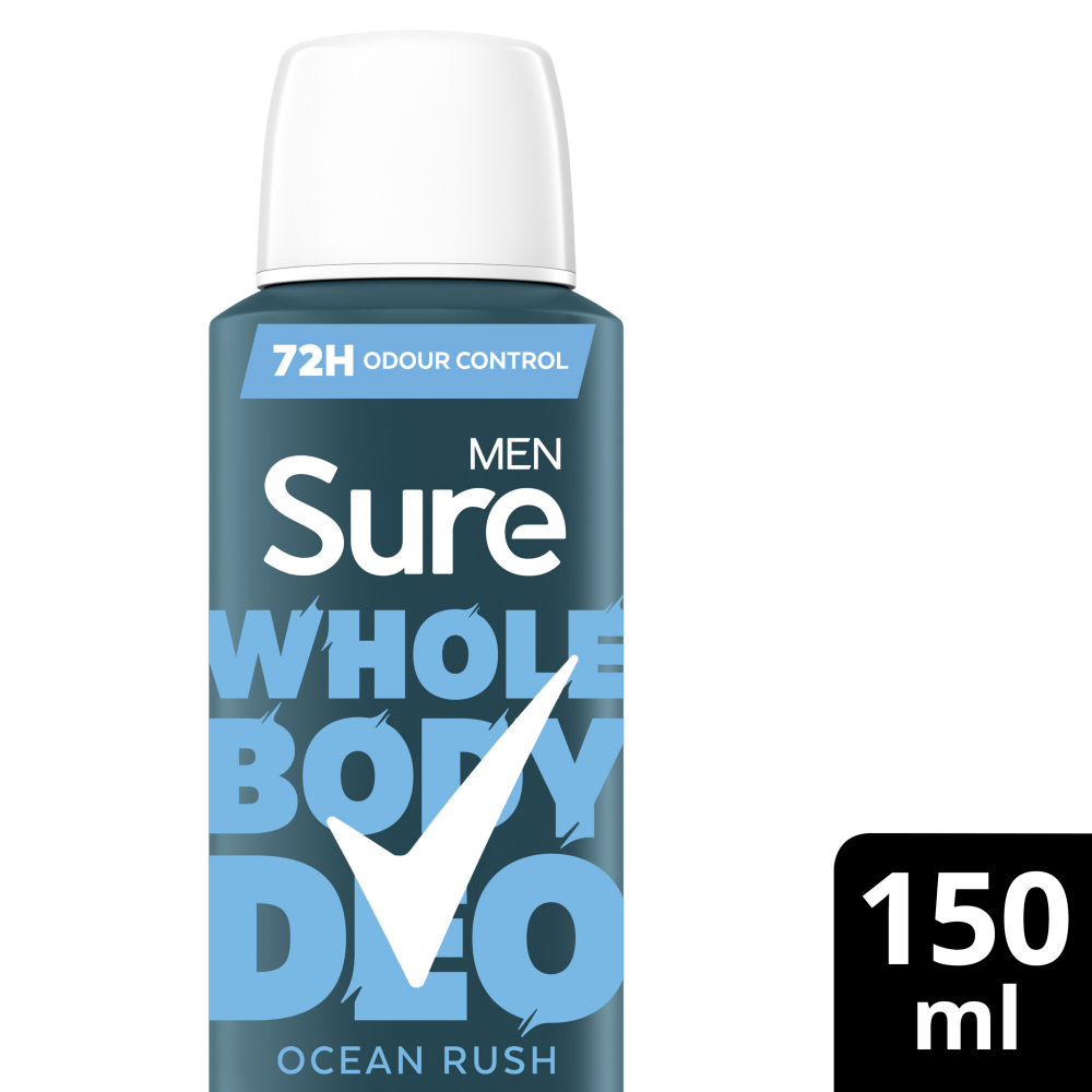 Sure Men Whole Body Deo 72h Ocean Rush Deodorant Body Spray 150ml