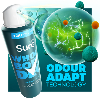Sure Men Whole Body Deo 72h Ocean Rush Deodorant Body Spray 150ml