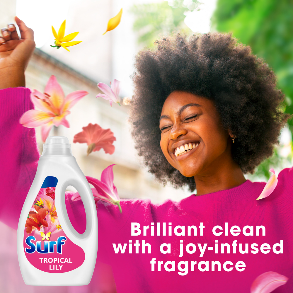 Surf Tropical Lily Concentrated Liquid Laundry Washing Detergent 44 Washes 1188ml