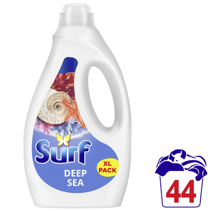 Surf Deep Sea Concentrated Liquid Laundry Washing Detergent 44 Washes 1188ml