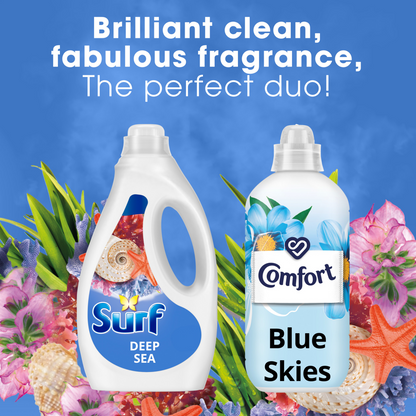 Surf Deep Sea Concentrated Liquid Laundry Washing Detergent 44 Washes 1188ml