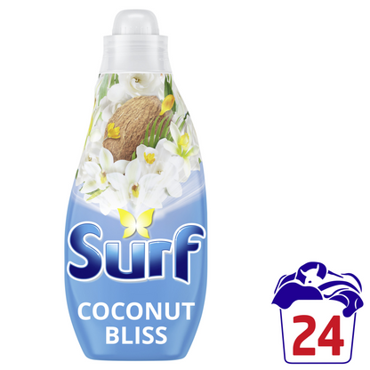 Surf Coconut Bliss Concentrated Liquid Laundry Washing Detergent 24 Washes 648ml