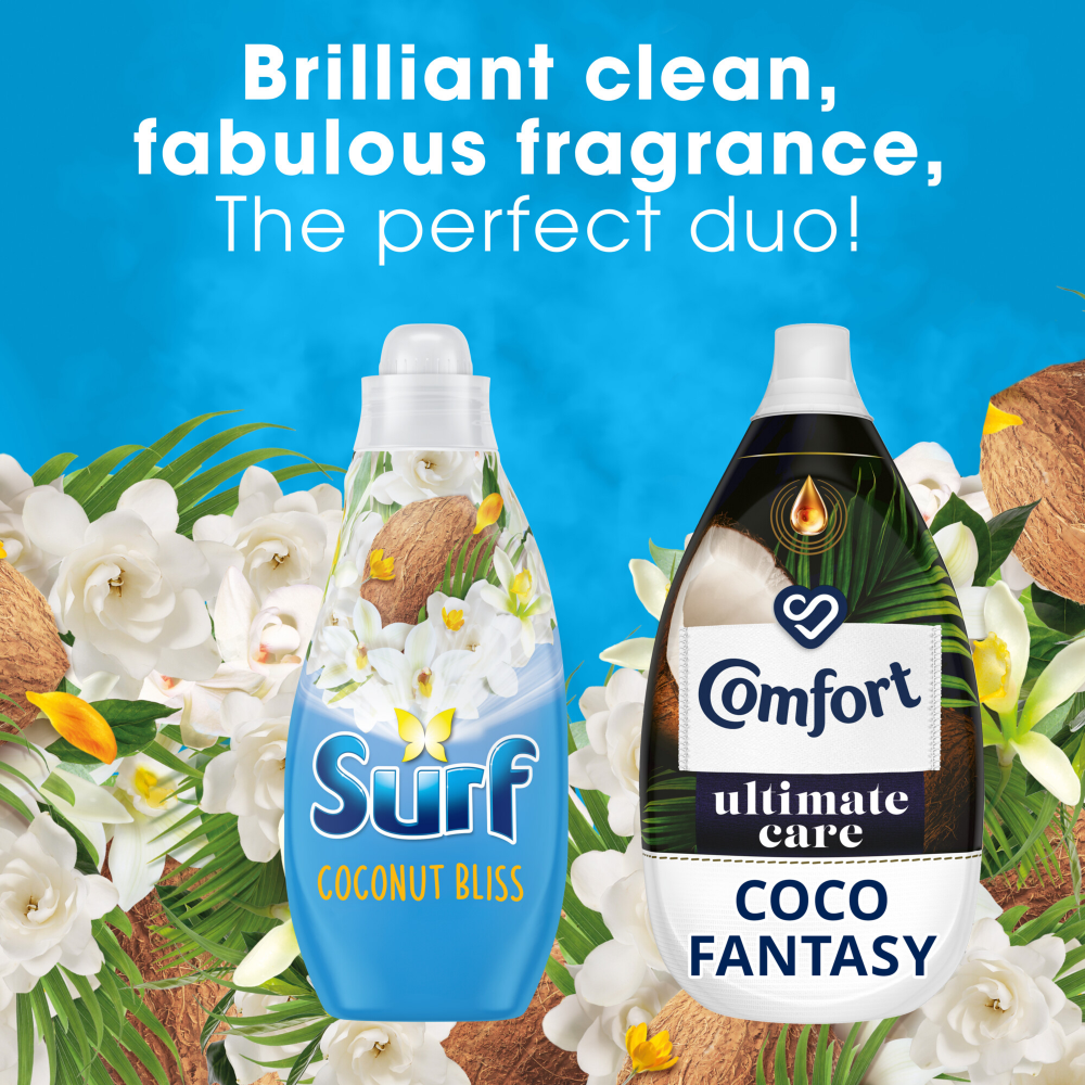 Surf Coconut Bliss Concentrated Liquid Laundry Washing Detergent 24 Washes 648ml