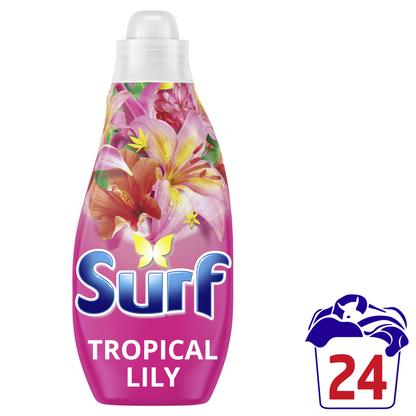 Surf Tropical Lily Concentrated Liquid Laundry Washing Detergent 24 Washes 648ml