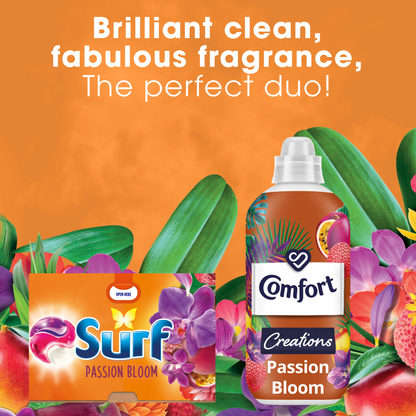 Surf Passion Bloom 3-In-1 Laundry Washing Detergent Capsules 26 Washes