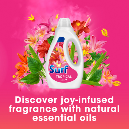 Surf Tropical Lily Concentrated Liquid Laundry Washing Detergent 95 Washes 2500ml