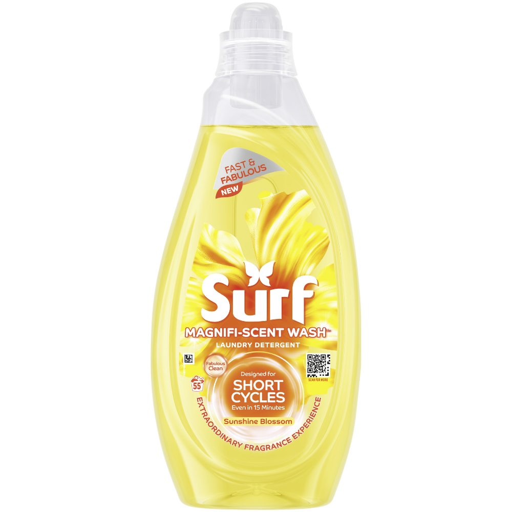 Surf Magnifi-Scent Wash Sunshine Blossom Liquid Laundry Washing Detergent 55 Washes 1485ml