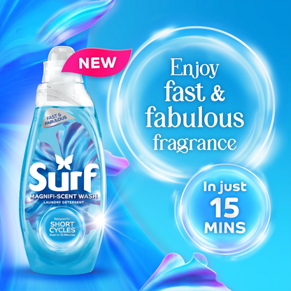 Surf Magnifi-Scent Wash Aqua Bliss Liquid Laundry Washing Detergent 31 Washes 837ml