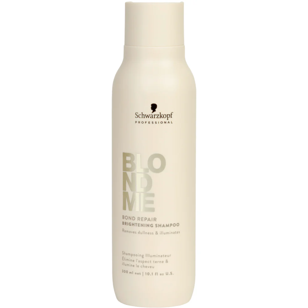 Schwarzkopf Professional BlondMe Bond Repair Brightening Shampoo 300ml & Purple Conditioner 250ml Twin