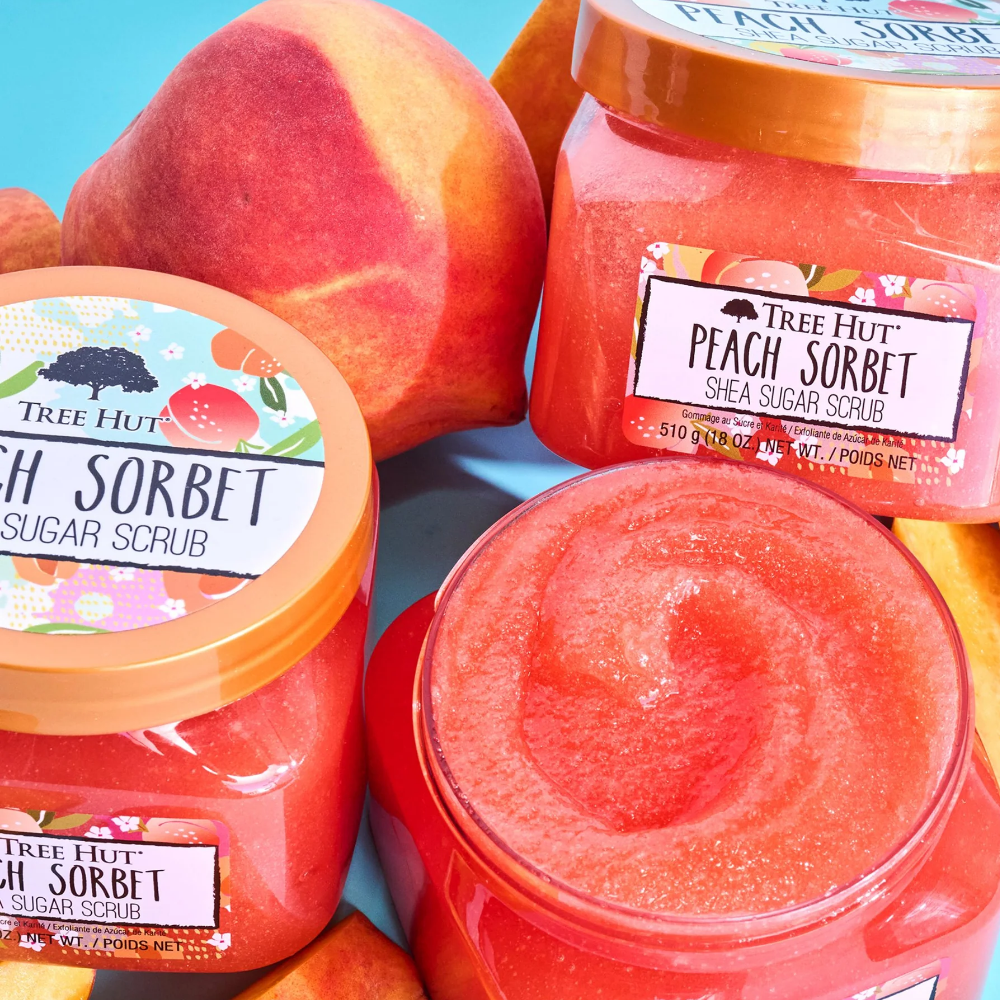 Tree Hut Shea Sugar Scrub Peach Sorbet 510g