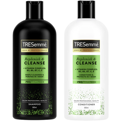 TRESemme Replenish & Cleanse Shampoo & Conditioner Twin 2 x 680ml
