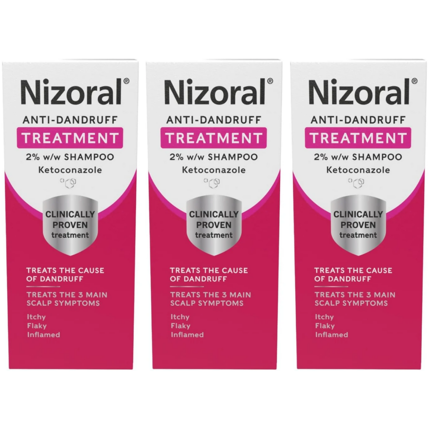Nizoral Anti-Dandruff Shampoo Trio 3 x 60ml