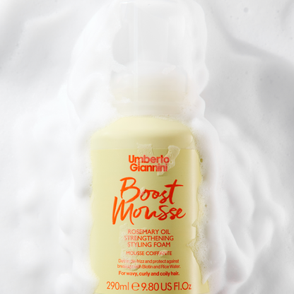 Umberto Giannini Boost Mousse Rosemary Oil Strengthening Styling Foam 290ml