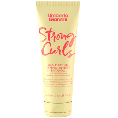 Umberto Giannini Strong Curls Rosemary Oil Strengthening Shampoo & Conditioner Twin 2 x 250ml