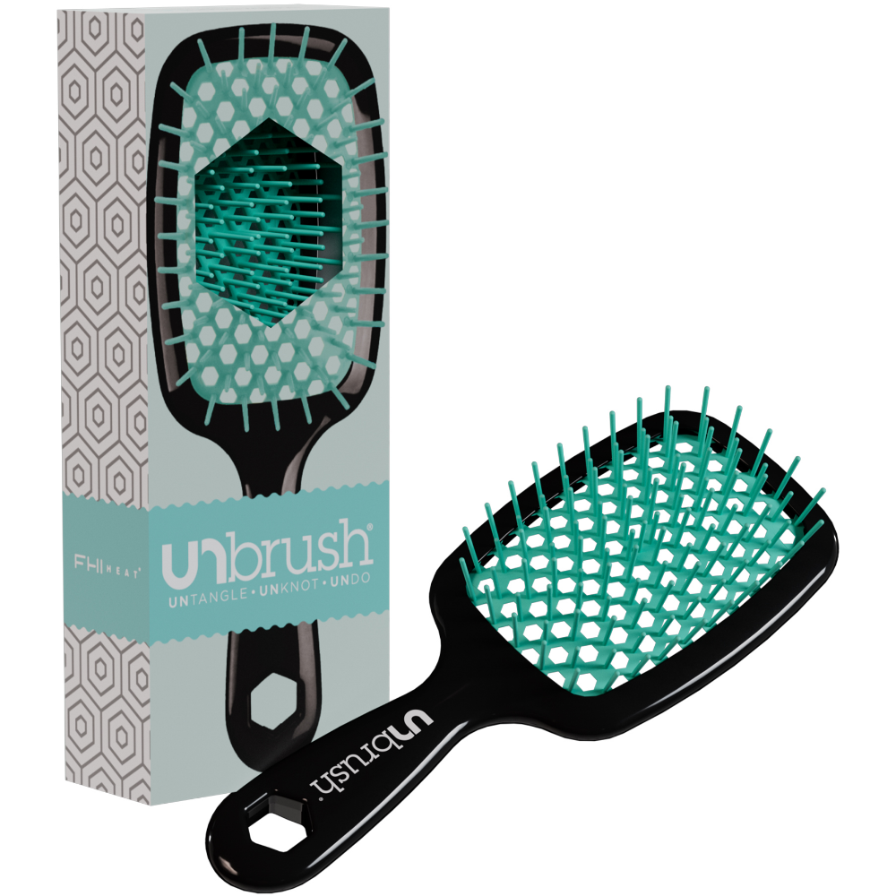 UNbrush Detangling Hair Brush Lagoon Teal
