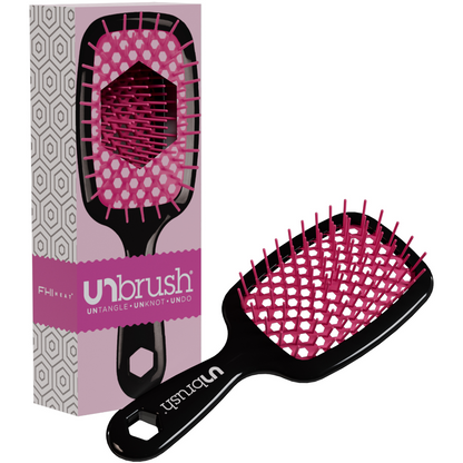 UNbrush Detangling Hair Brush Cherry Pink