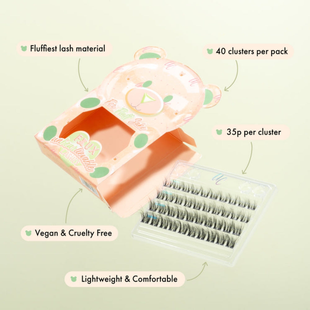 Unicorn Cosmetics For Fluff Sake Unbearlievable DIY Individual Lash Clusters Black