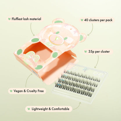 Unicorn Cosmetics For Fluff Sake Unbearlievable DIY Individual Lash Clusters Black