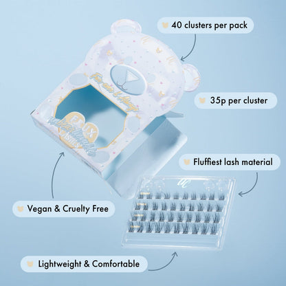 Unicorn Cosmetics Fur-Ever & Always Unbearlievable DIY Individual Lash Clusters Black