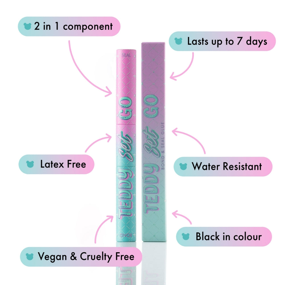 Unicorn Cosmetics Teddy Bond & Seal Glue Black 2 x 4g