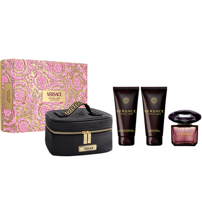 Versace Crystal Noir Eau De Parfum Gift Set 90ml