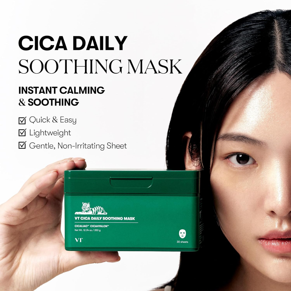 VT Cosmetics Cica Daily Soothing Sheet Mask 30 Sheets