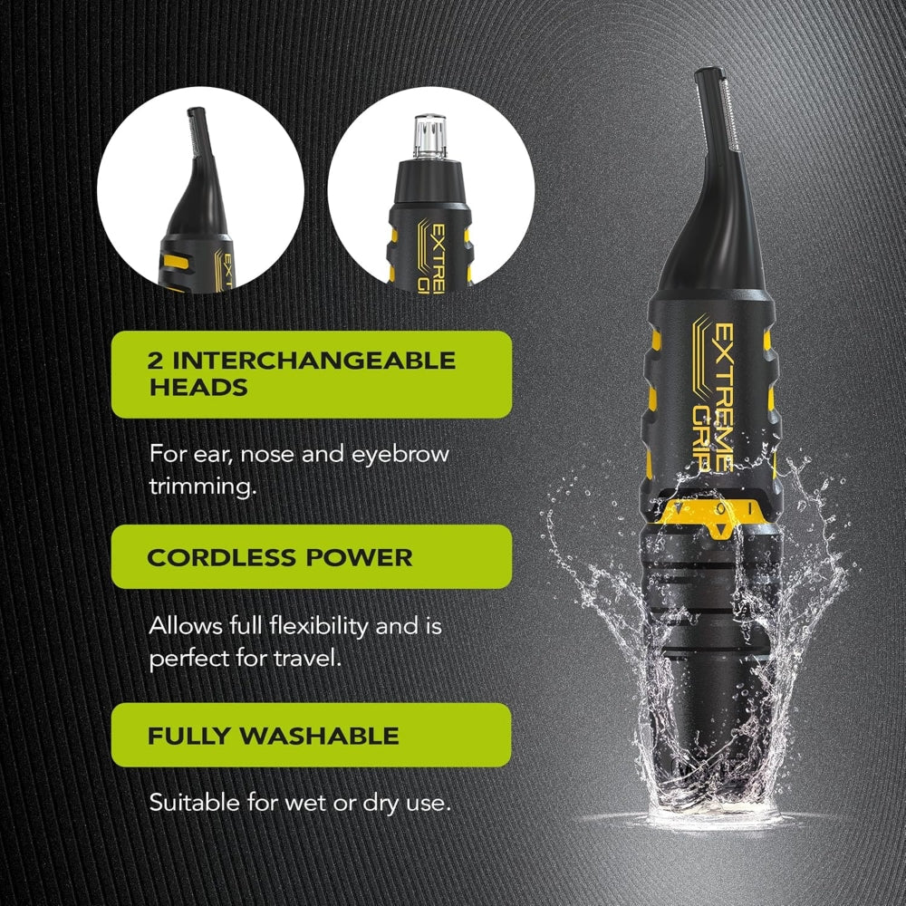 Wahl 3-In-1 Extreme Grip Ear, Nose & Brow Battery Detail Trimmer
