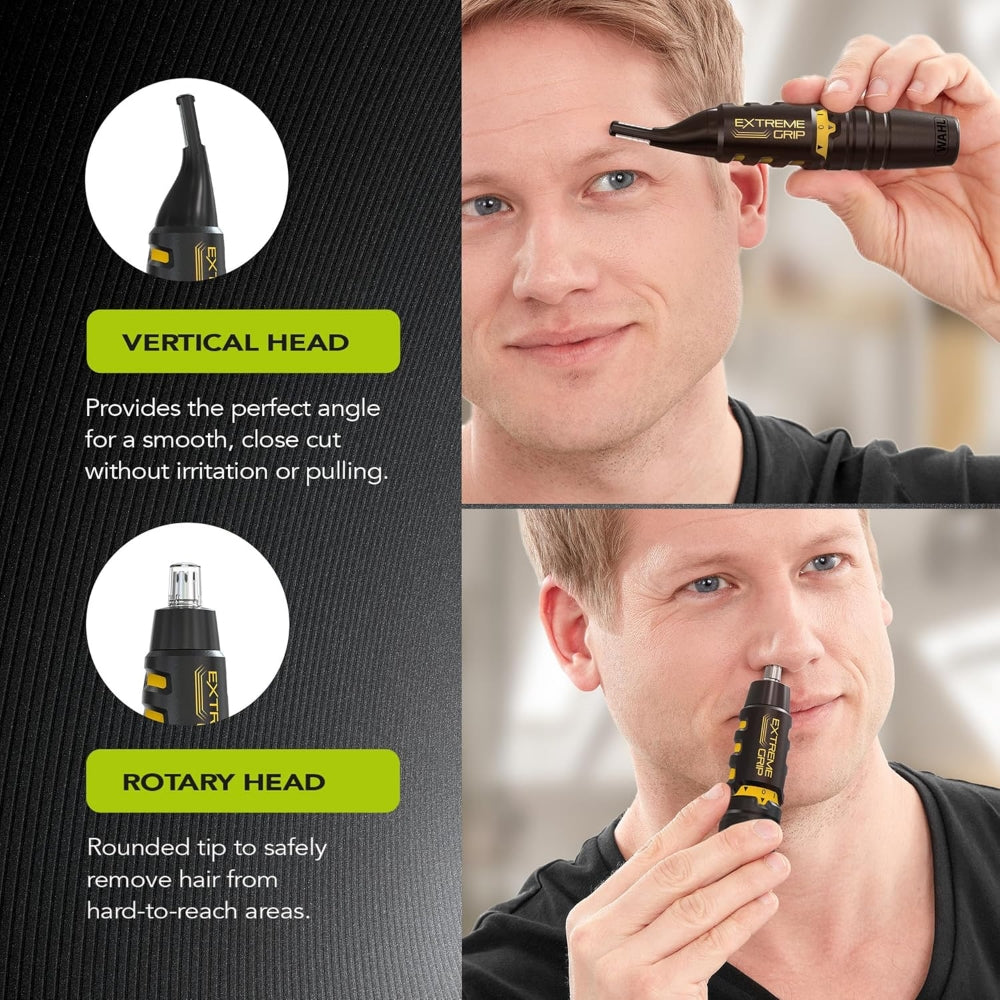 Wahl 3-In-1 Extreme Grip Ear, Nose & Brow Battery Detail Trimmer