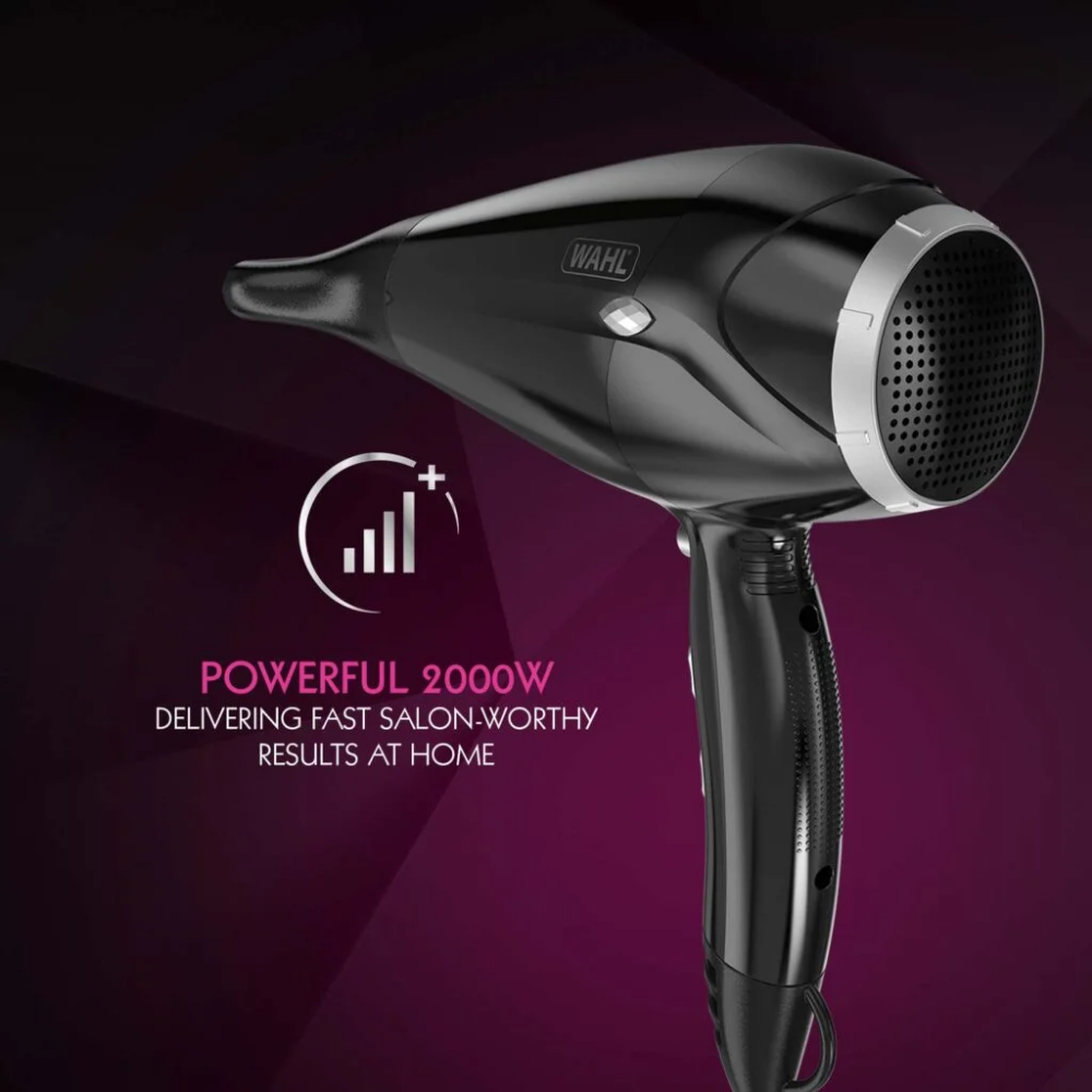 Wahl Power Shine Hair Dryer 2000W Black