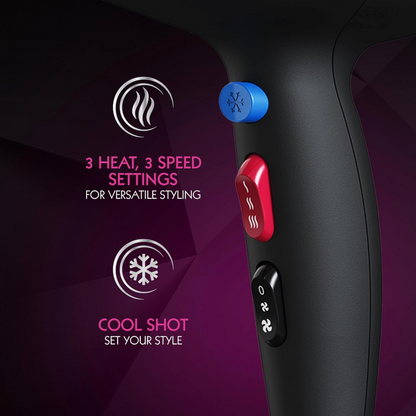 Wahl Ionic Smooth Hair Dryer 2200W Black