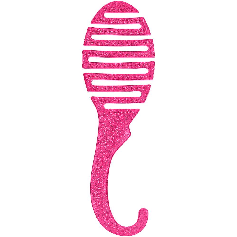 Wet Brush Shower Detangler Brush Glitter Pink