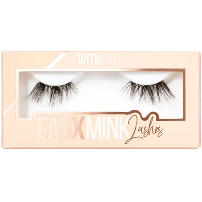 With Love Cosmetics Faux Mink Half Strip Lash Half Measures Black