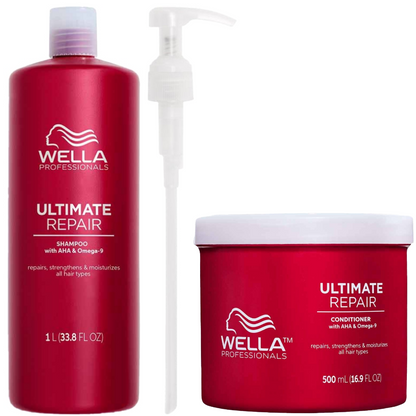 Wella Professionals Ultimate Repair Shampoo 1000ml & Conditioner 500ml Twin