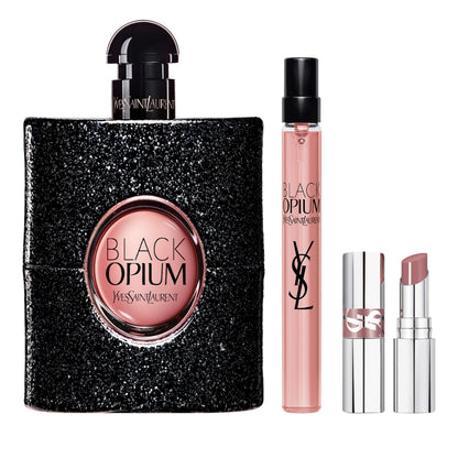 Yves Saint Laurent Black Opium Eau De Parfum & Lipstick Gift Set 90ml