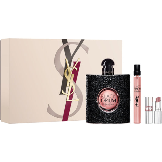 Yves Saint Laurent Black Opium Eau De Parfum & Lipstick Gift Set 90ml