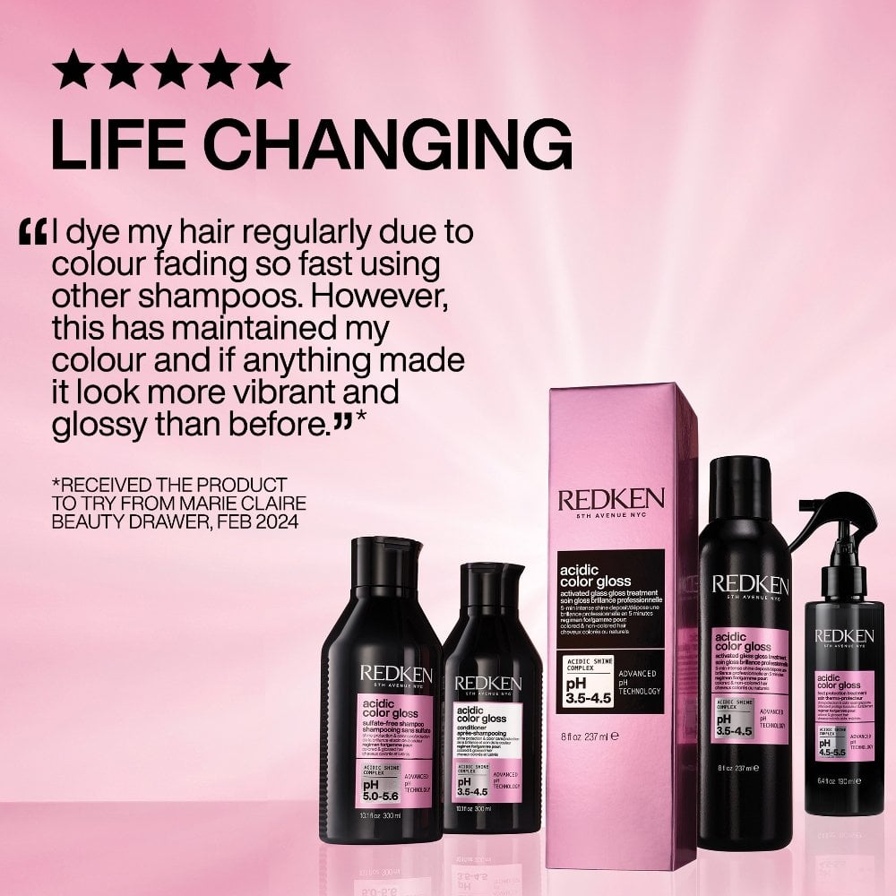 Redken Acidic Colour Gloss Shampoo 300ml & Colour Protection Conditioner 300ml Twin